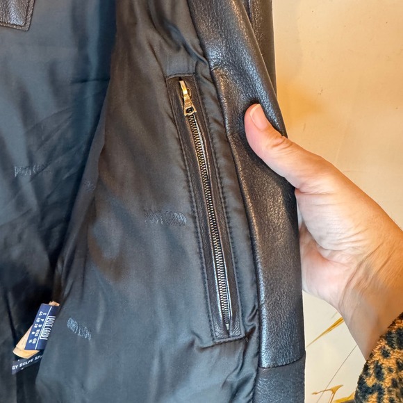 Post Card Deer Leather Parka Size 8 Faux Fur New Zealand Bomber Jacket Hood - Picture 9 of 15